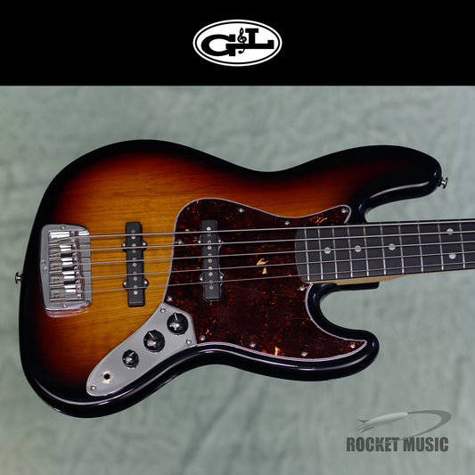 G&L JB-5 3 Tone Sunburst / Ebony