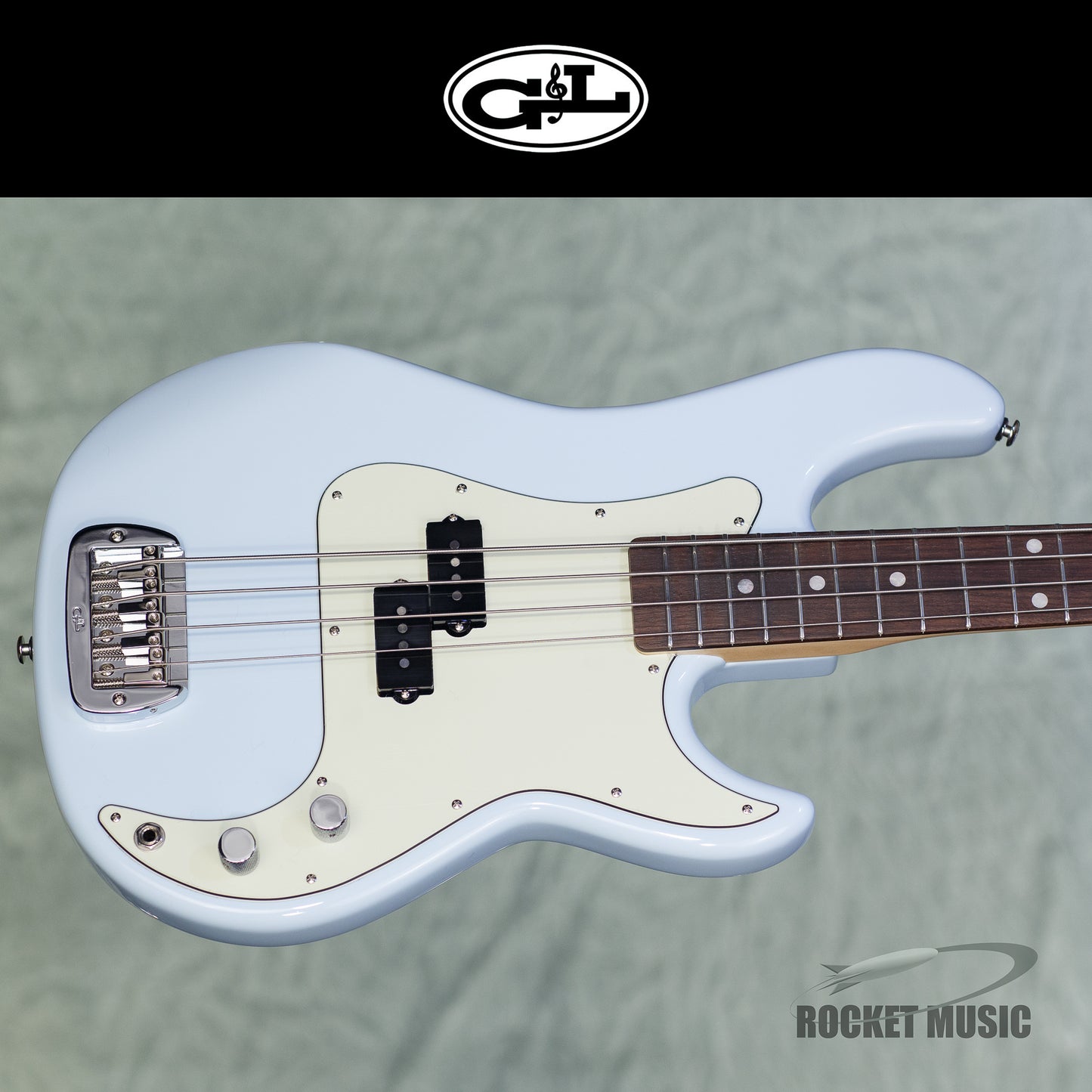 G&L LB-100 Sonic Blue / Indian Rosewood
