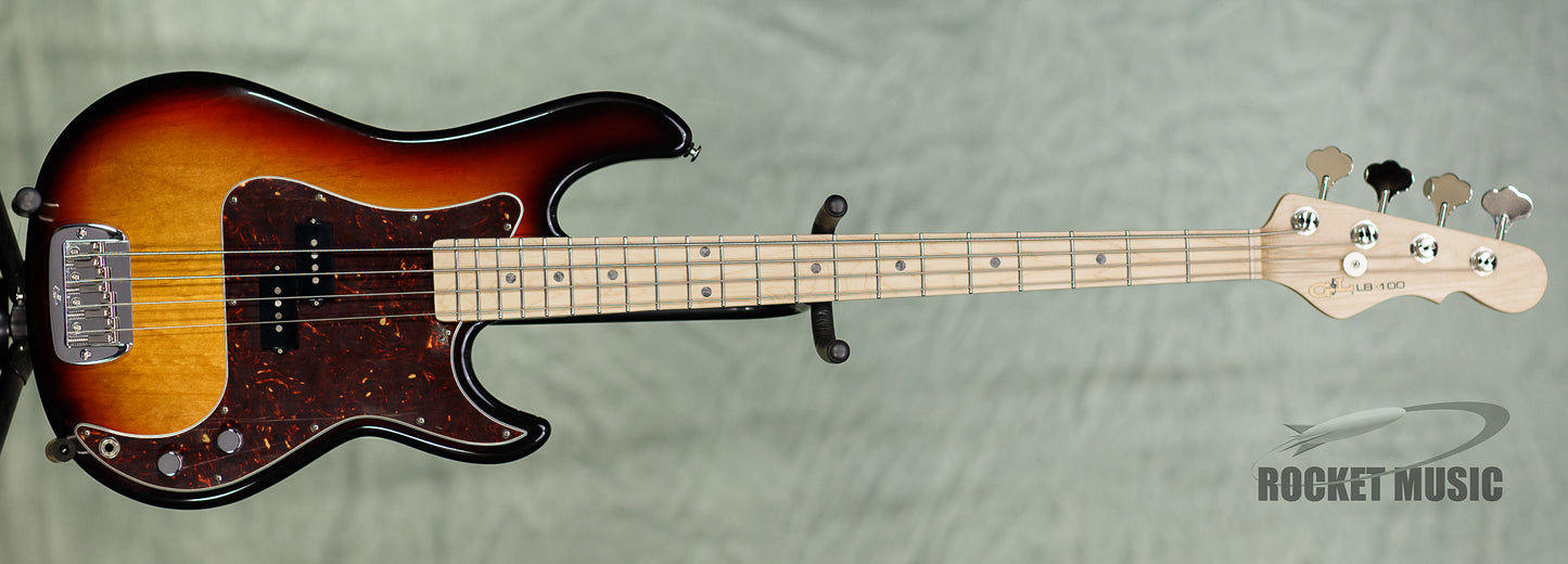 G&L LB-100 3 Tone Sunburst / Maple
