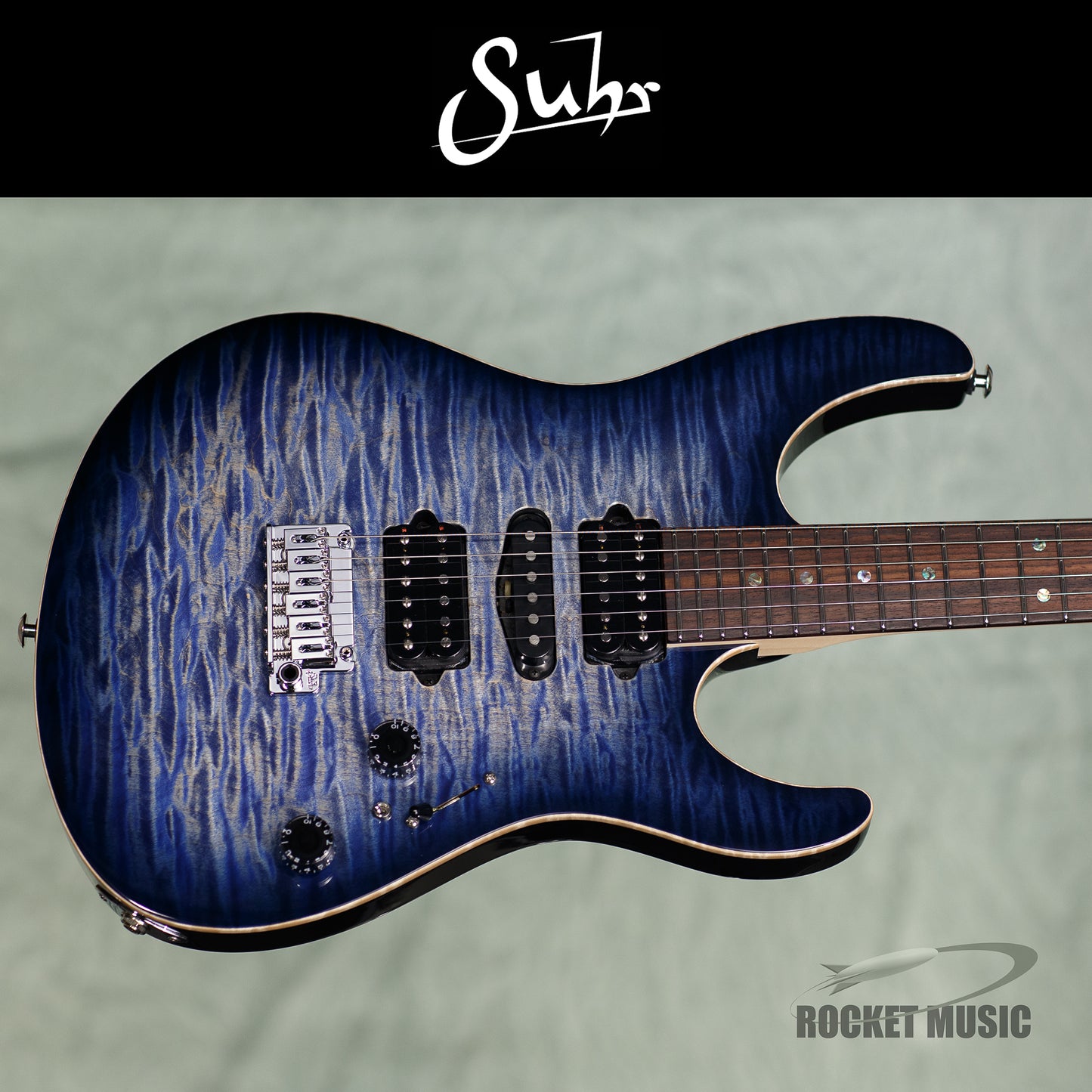 Suhr Modern Faded Trans Whale Blue Burst / Rosewood