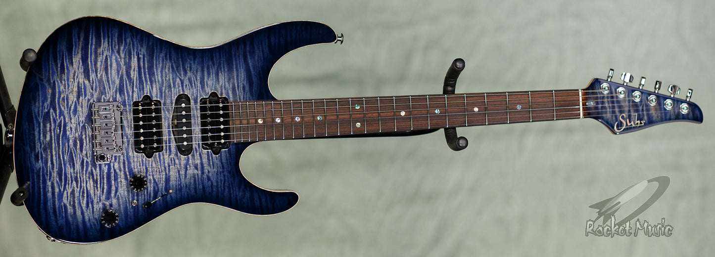 Suhr Modern Faded Trans Whale Blue Burst / Rosewood