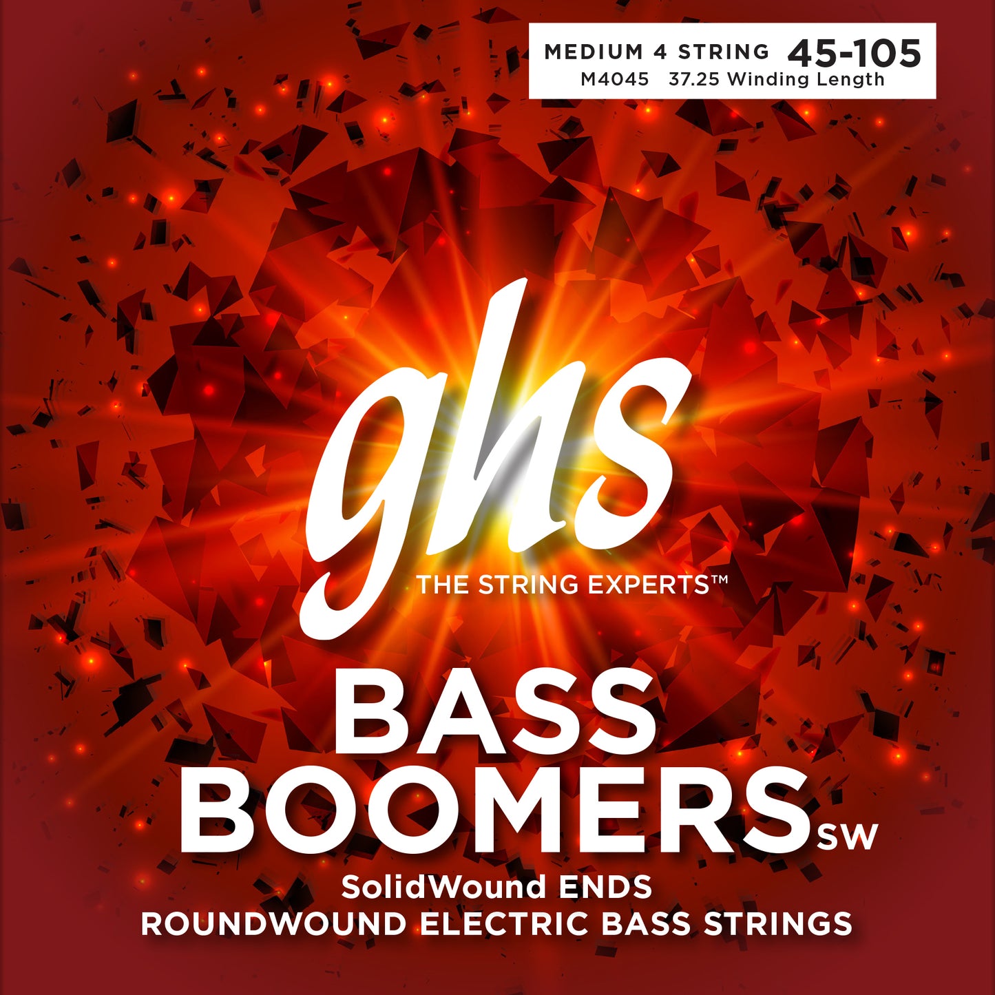 GHS SolidWound Bass Boomers M4045, 4-String 45-105