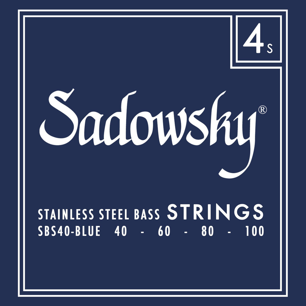 Sadowsky SBS40-BLUE Blue Label Bass String Set - Stainless Steel 4-String