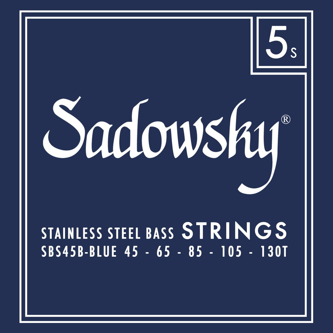 Sadowsky SBS45B-BLUE Blue Label Bass String Set - Stainless Steel 5-String