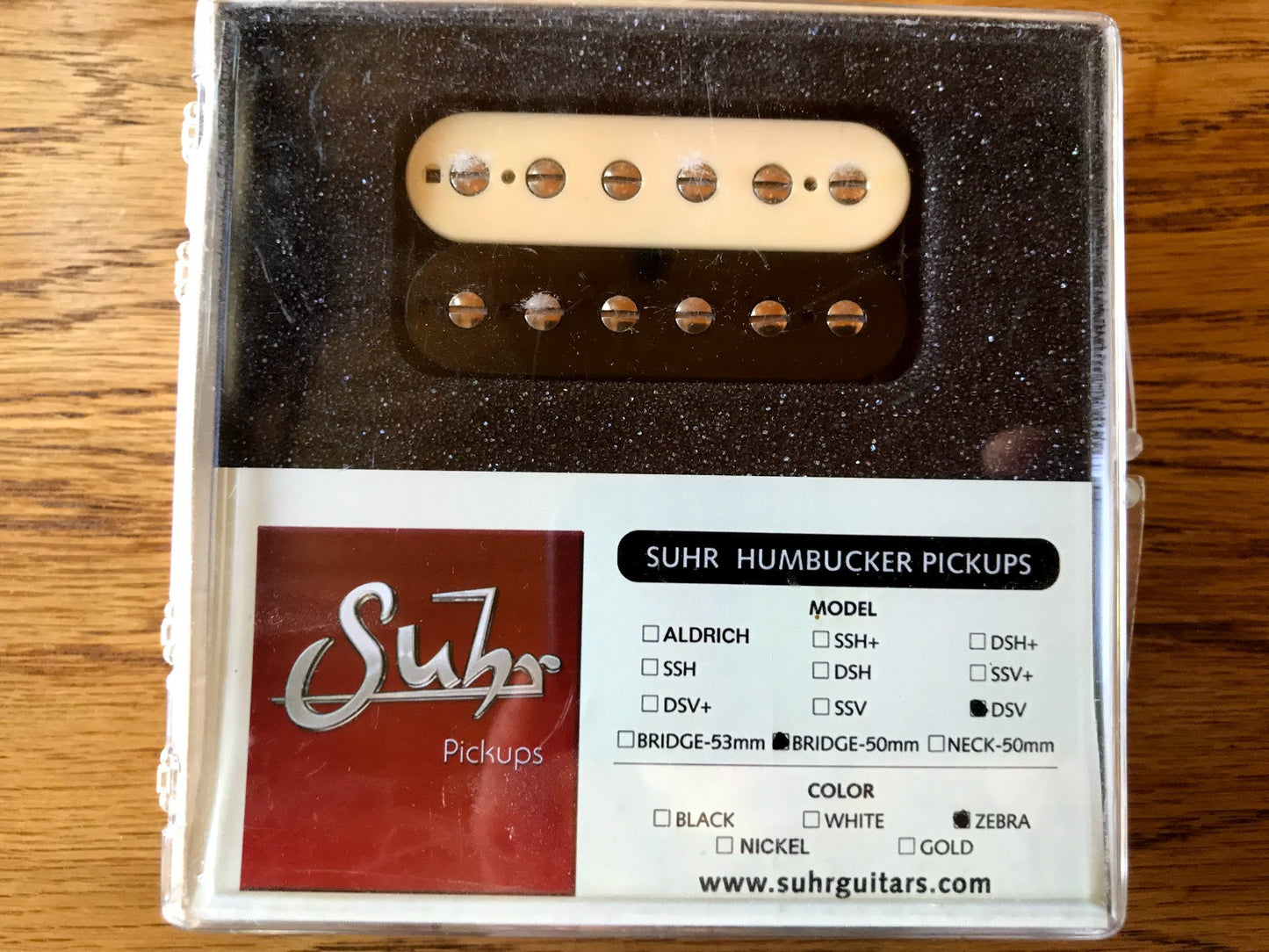 Suhr DSV Pickup - Bridge 50mm, Zebra