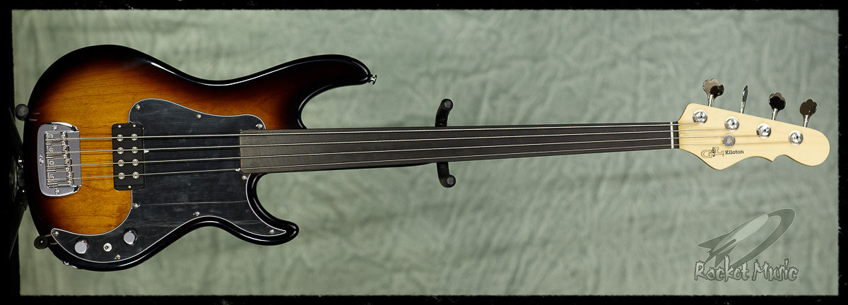G&L Kiloton Fretless Tobacco Burst