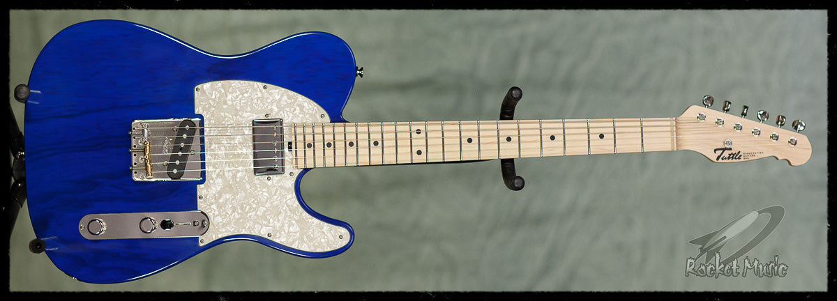 Tuttle Custom Classic T Trans Blue / Maple