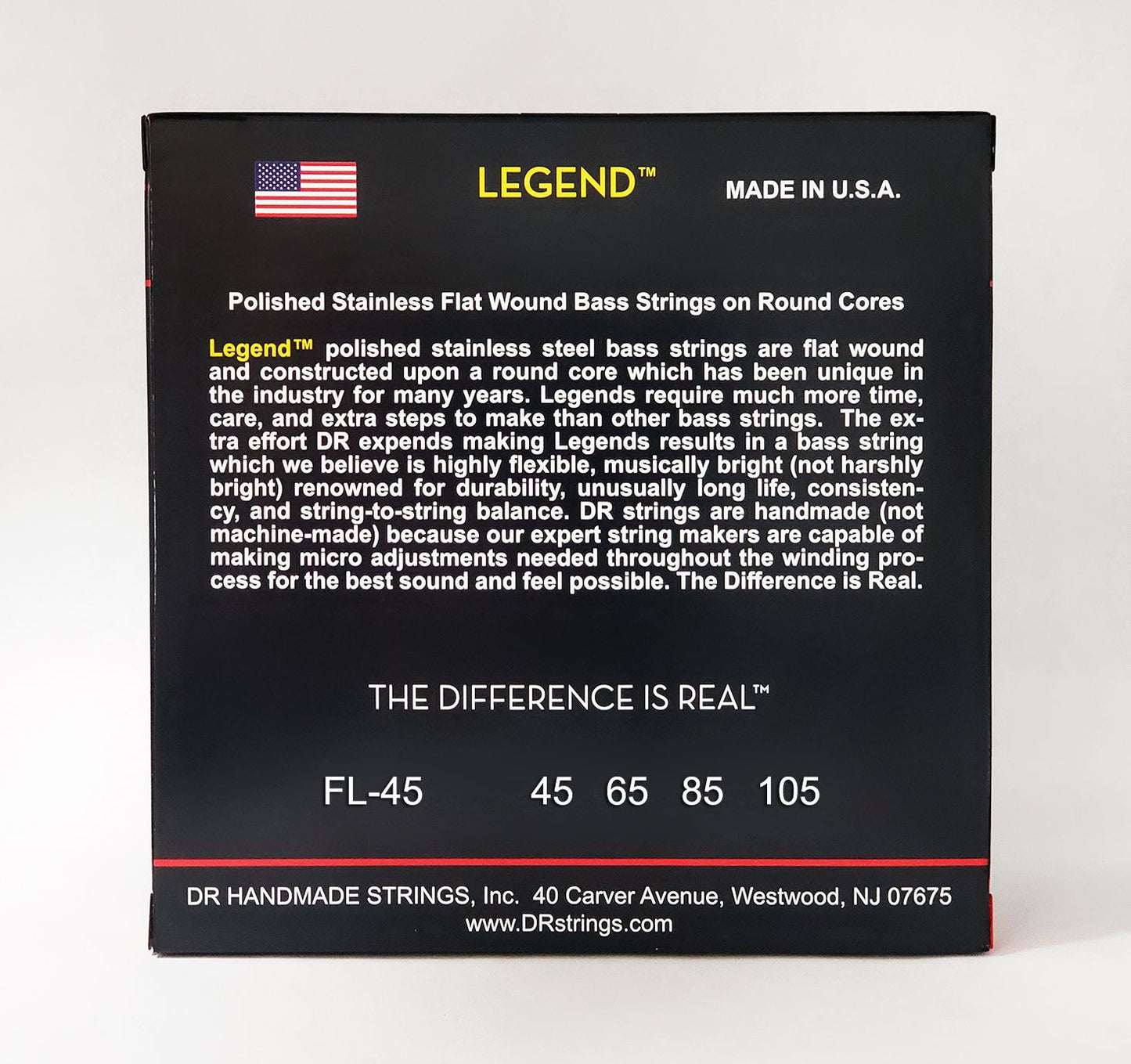 DR LEGEND Bass Flats, 4-String 45-105, FL-45