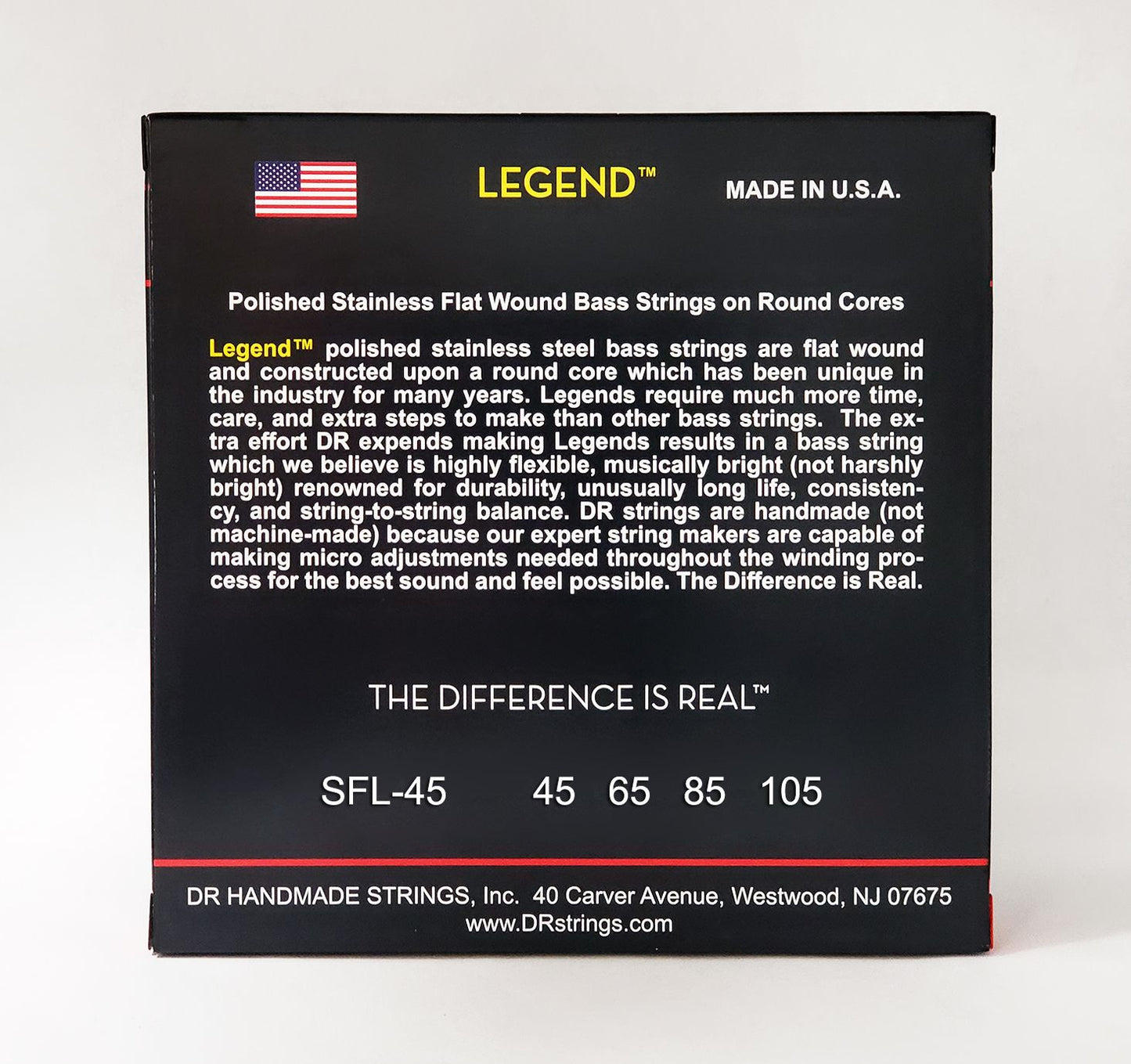 DR SFL-45 LEGEND Bass Flats, 4-String 45-105, Shortscale