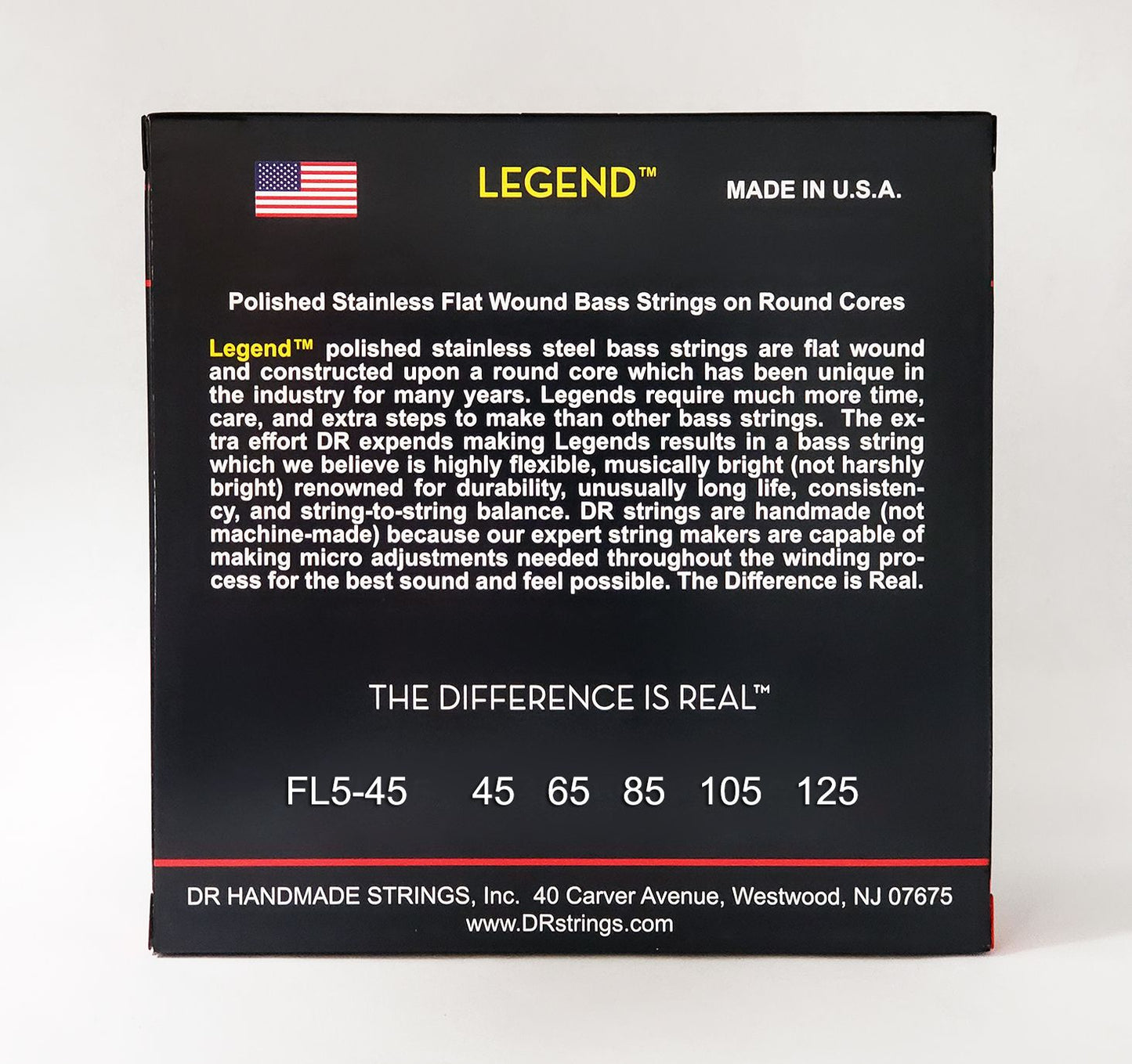 DR LEGEND Bass Flats, 5-String 45-125, FL5-45