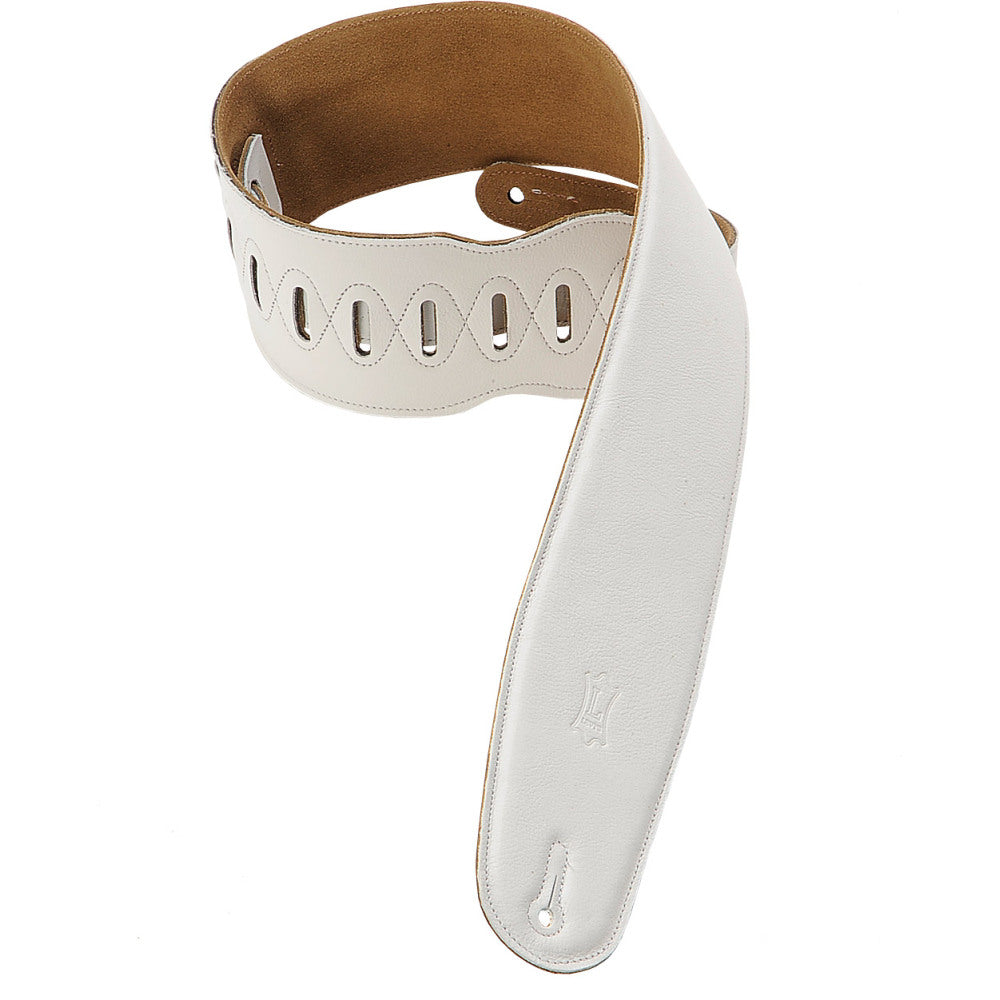 Levy's M4GF-WHT 3.5" Garment Leather Strap, White