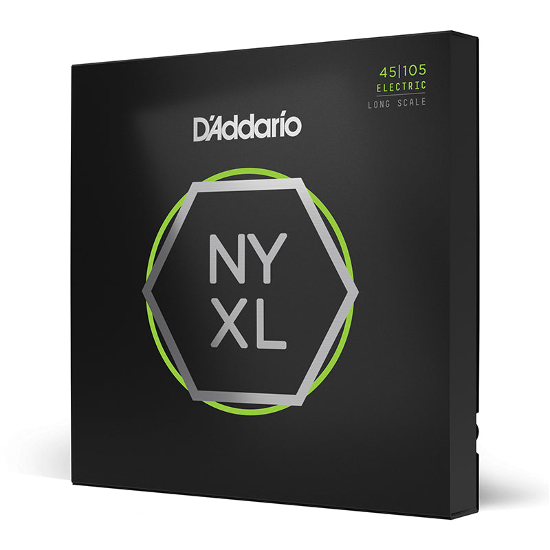D'Addario NYXL45105 Nickel Wound Bass Guitar Strings, Light Top / Med Bottom, 45-105, Long Scale