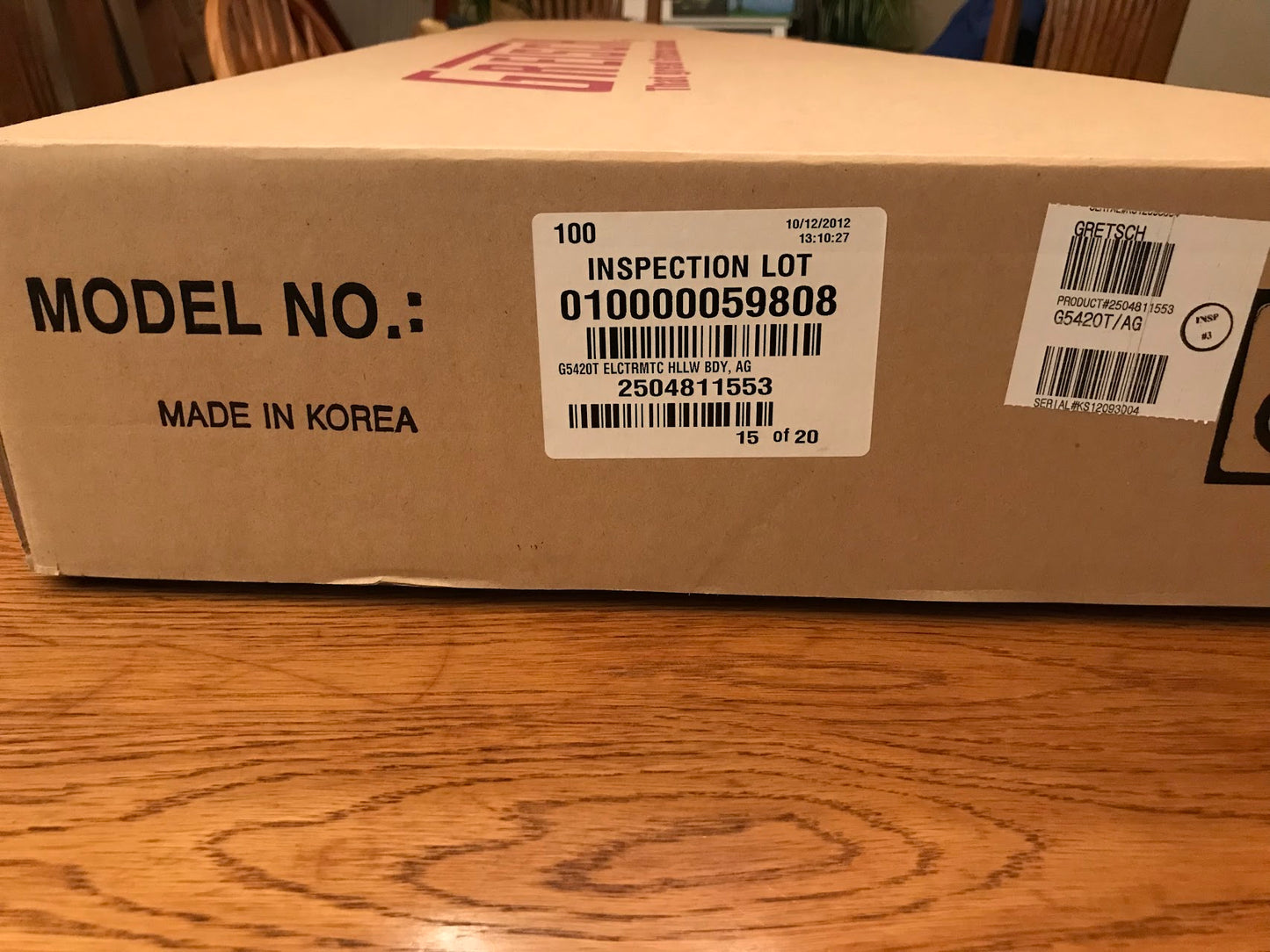 Electric Guitar (Gretsch EM) Hollow Body, Aspen Green