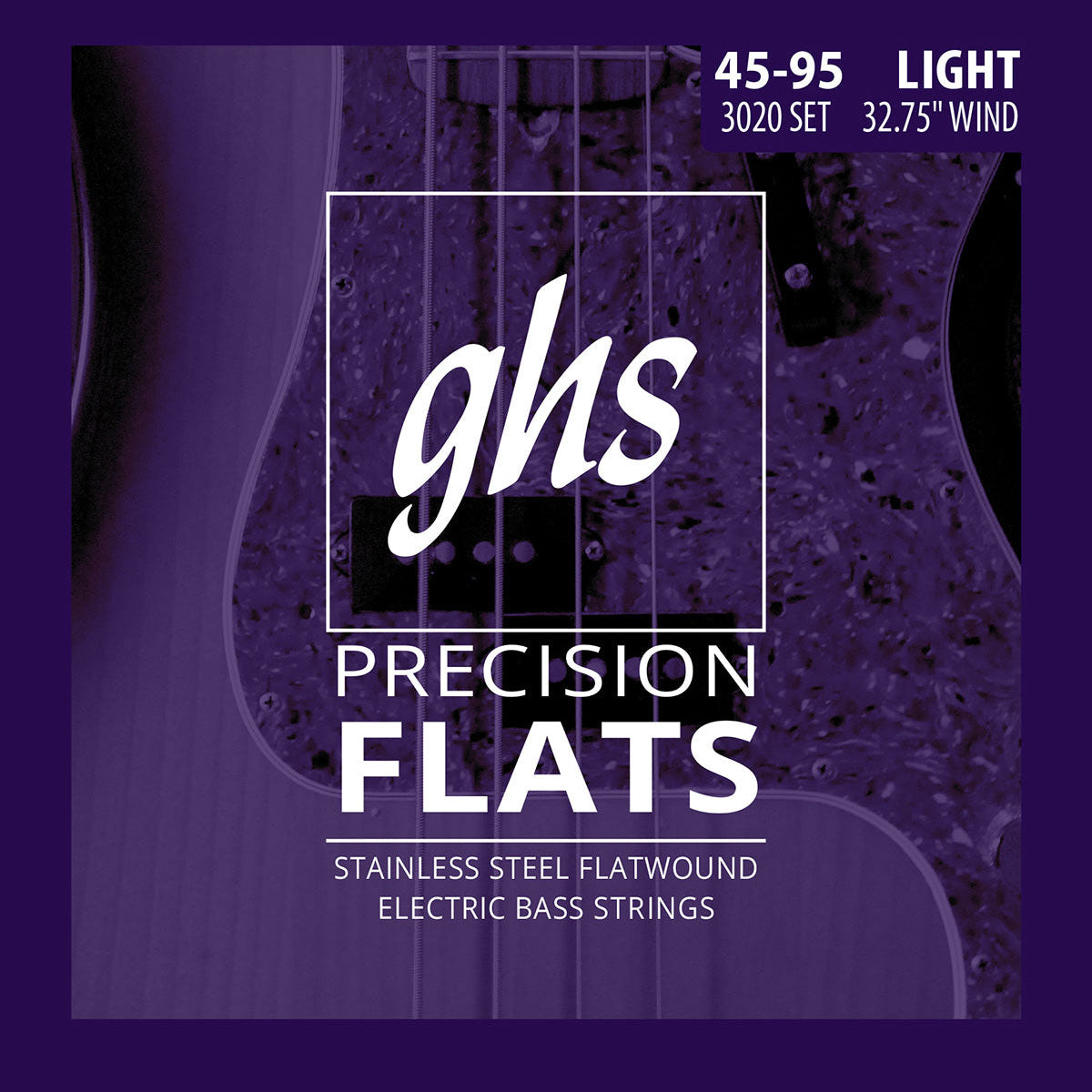 GHS Precision Flats 3020, 4-String 45-95, Short Scale