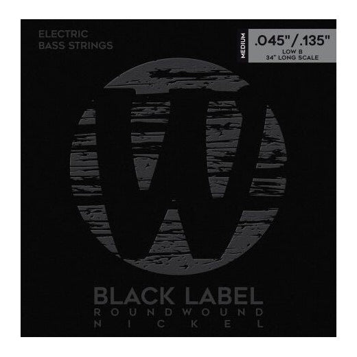 Warwick 41301 Black Label 45-135 Long Scale Nickel 5-String Bass Strings