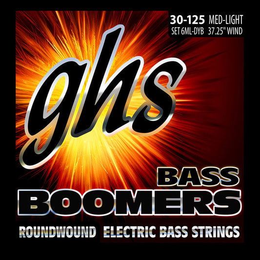 GHS Bass Boomers 6ML-DYB, 6-String 30-125