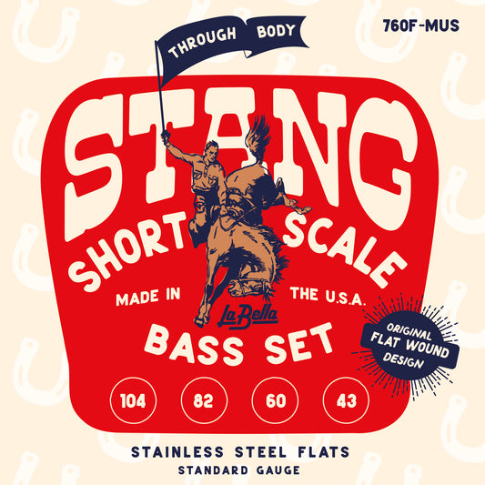 La Bella 760F-MUS Deep Talkin' Bass Flats - Light .043-.104