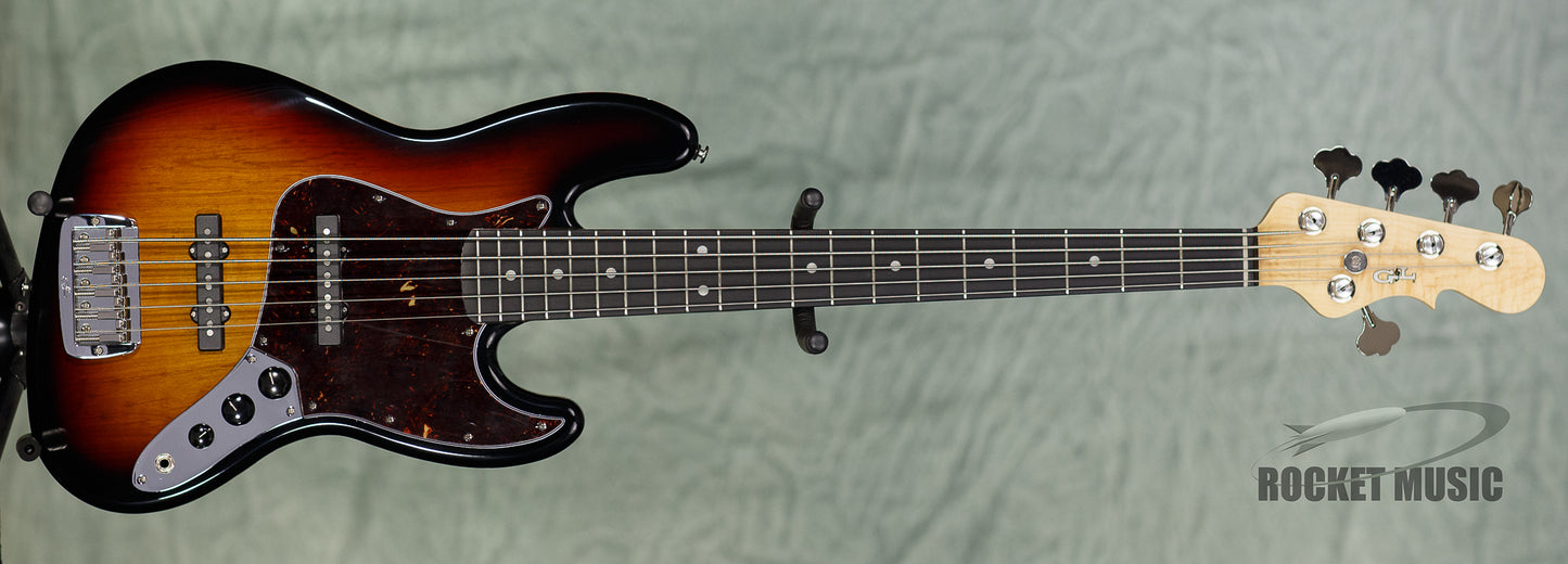 G&L JB-5 3 Tone Sunburst / Ebony