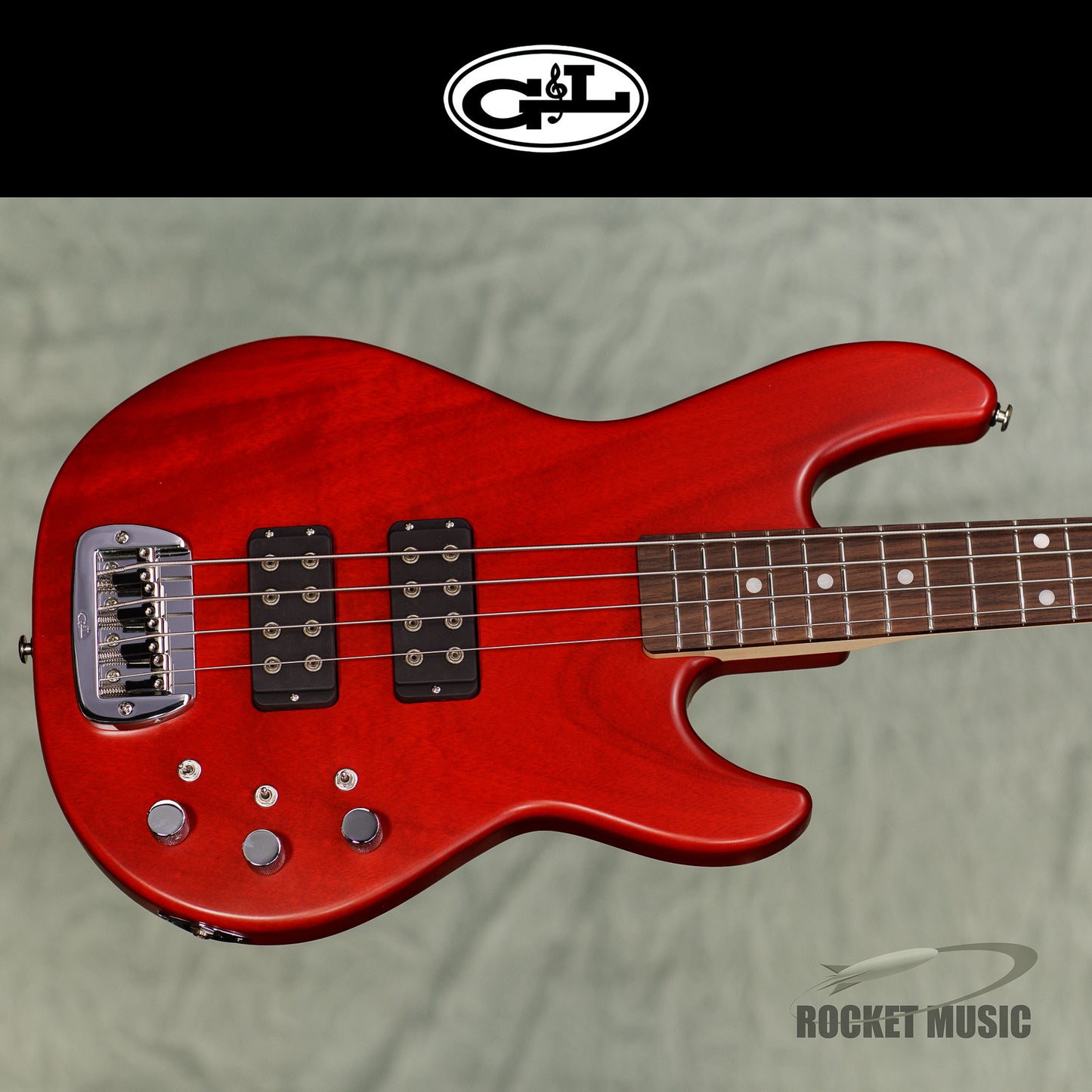 G&L L-2000 Clear Red Frost / Indian Rosewood