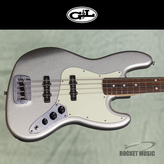 G&L Fullerton Deluxe JB MFD Silver Metallic / Rosewood