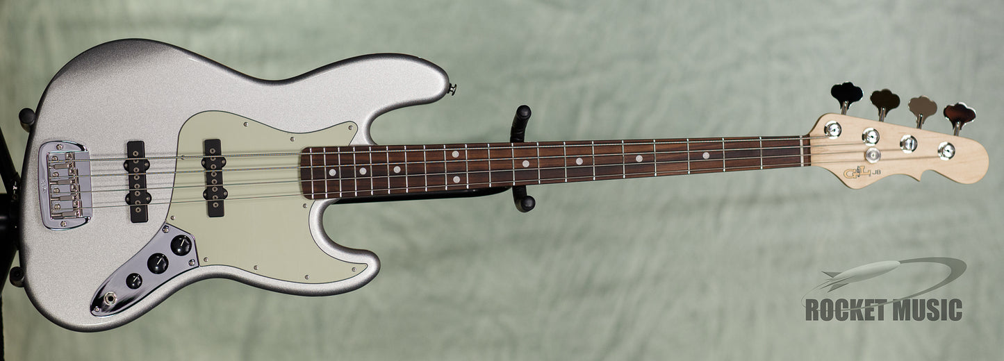 G&L Fullerton Deluxe JB MFD Silver Metallic / Rosewood