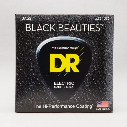 DR Black Beauties Coated Bass Strings, 5-String 40-120, BKB5-40