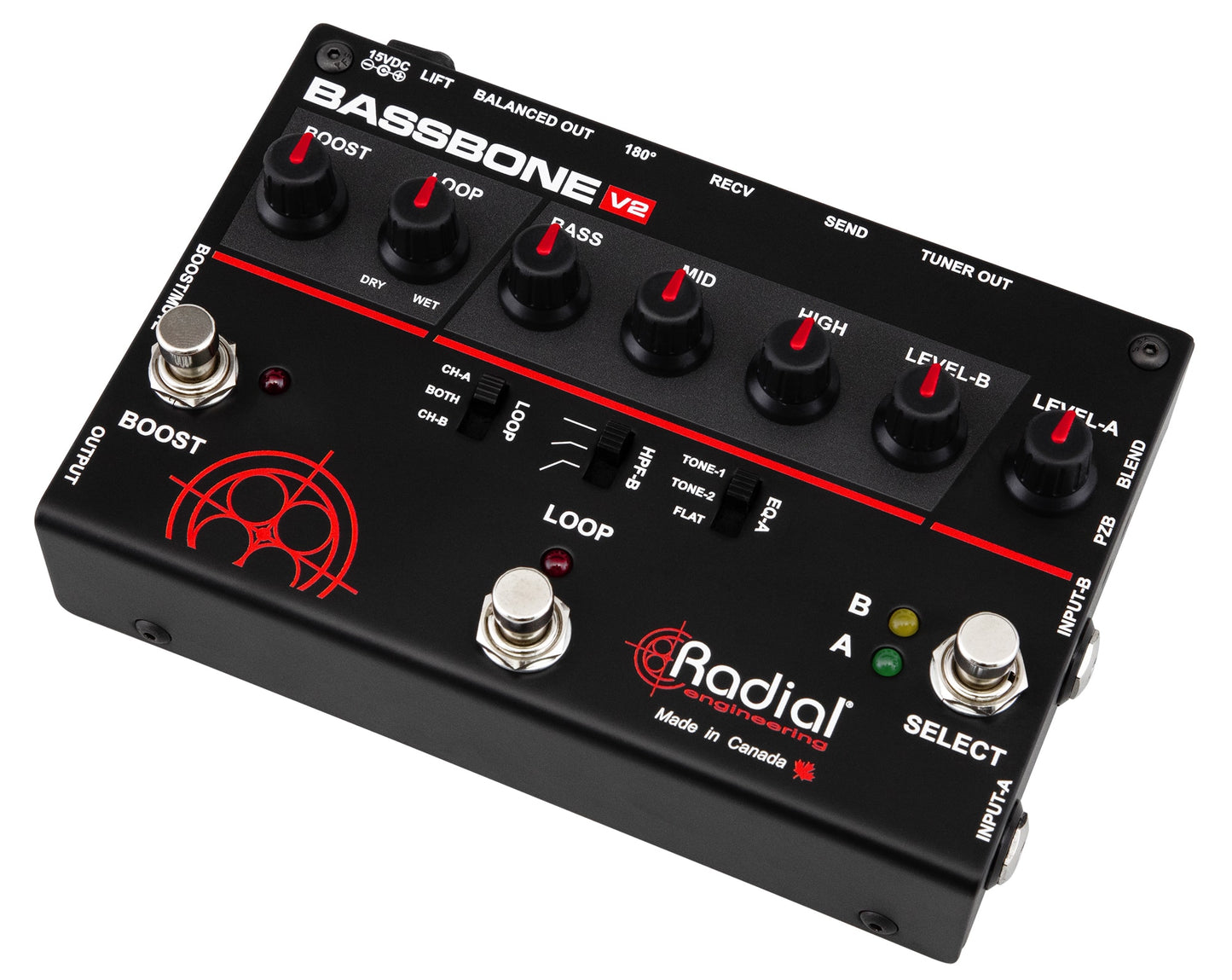 Radial Bassbone V2 Preamp & Boost Pedal