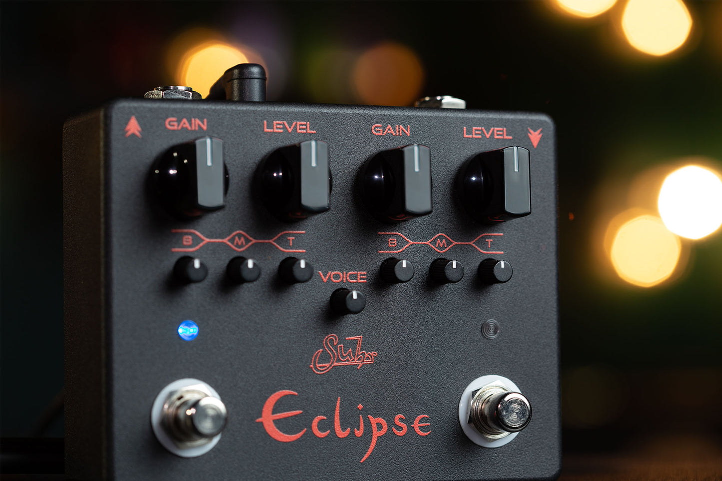 Suhr Eclipse Dual OD/Distortion Pedal, Black Edition