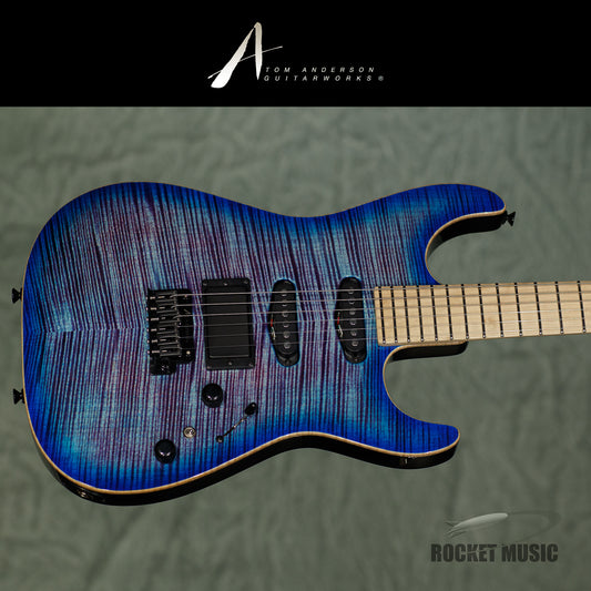 Anderson Drop Top Ultraviolet Blue with Blue Edge Burst