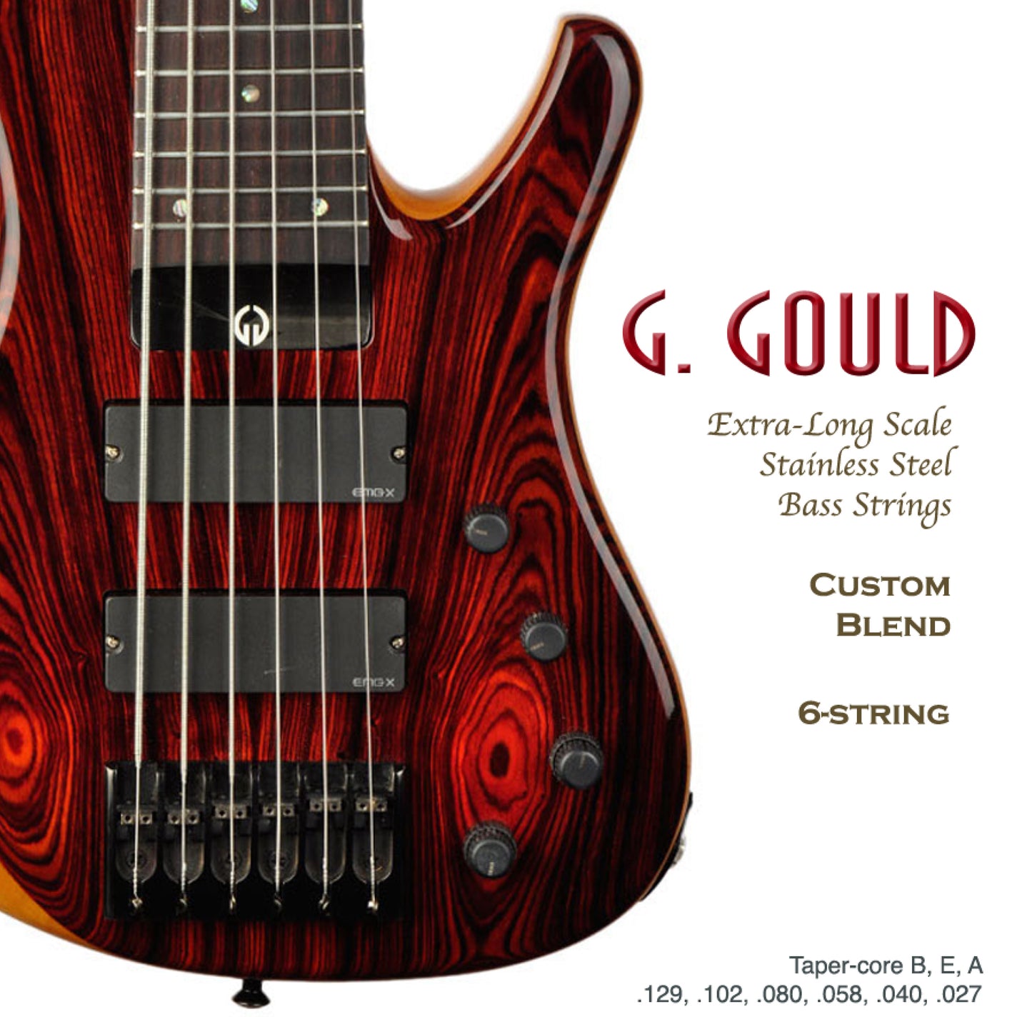 G. Gould Custom Blend Bass Strings, 6-String