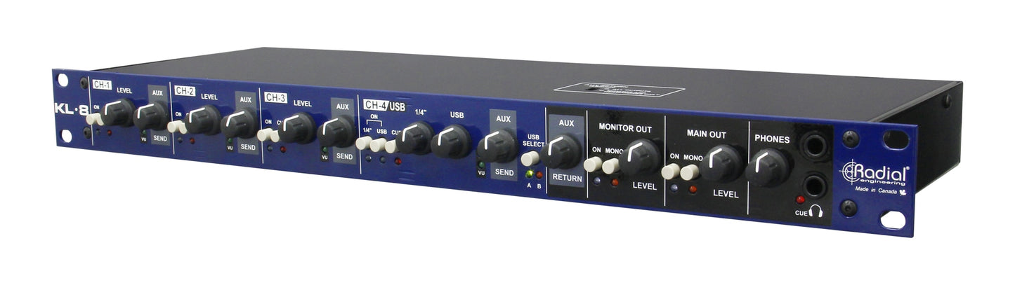 Radial KL8 Rackmount Keyboard Mixer