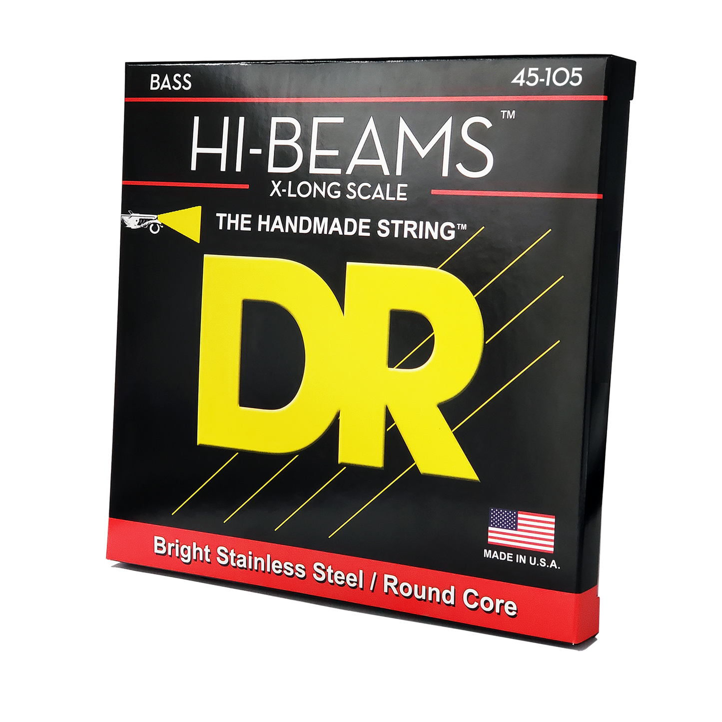 DR LMR-45 HI-BEAM Bass Strings, 4-String 45-105 Extra Long Scale
