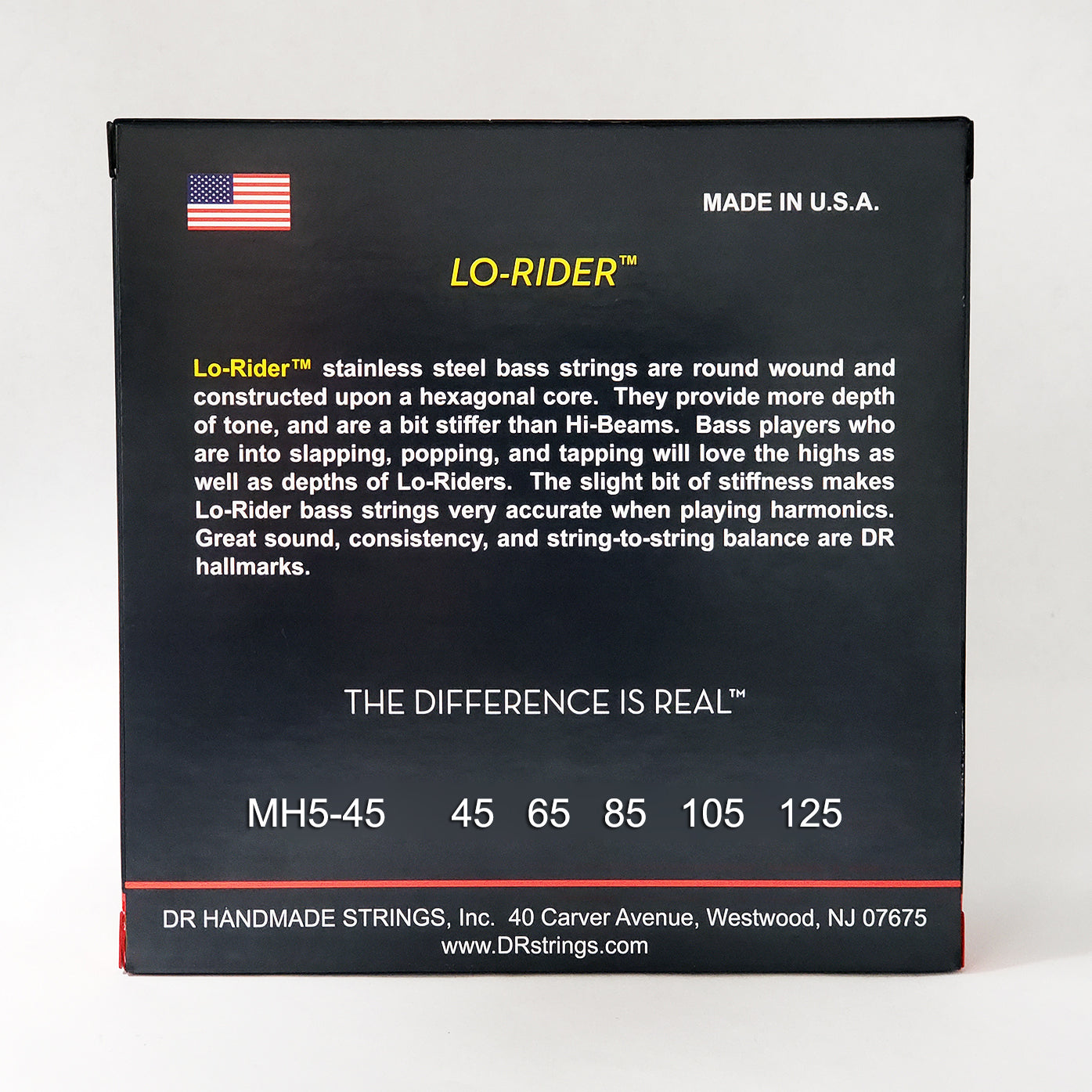 DR MH5-45 LO-RIDER Bass Strings. 5-String 45-125