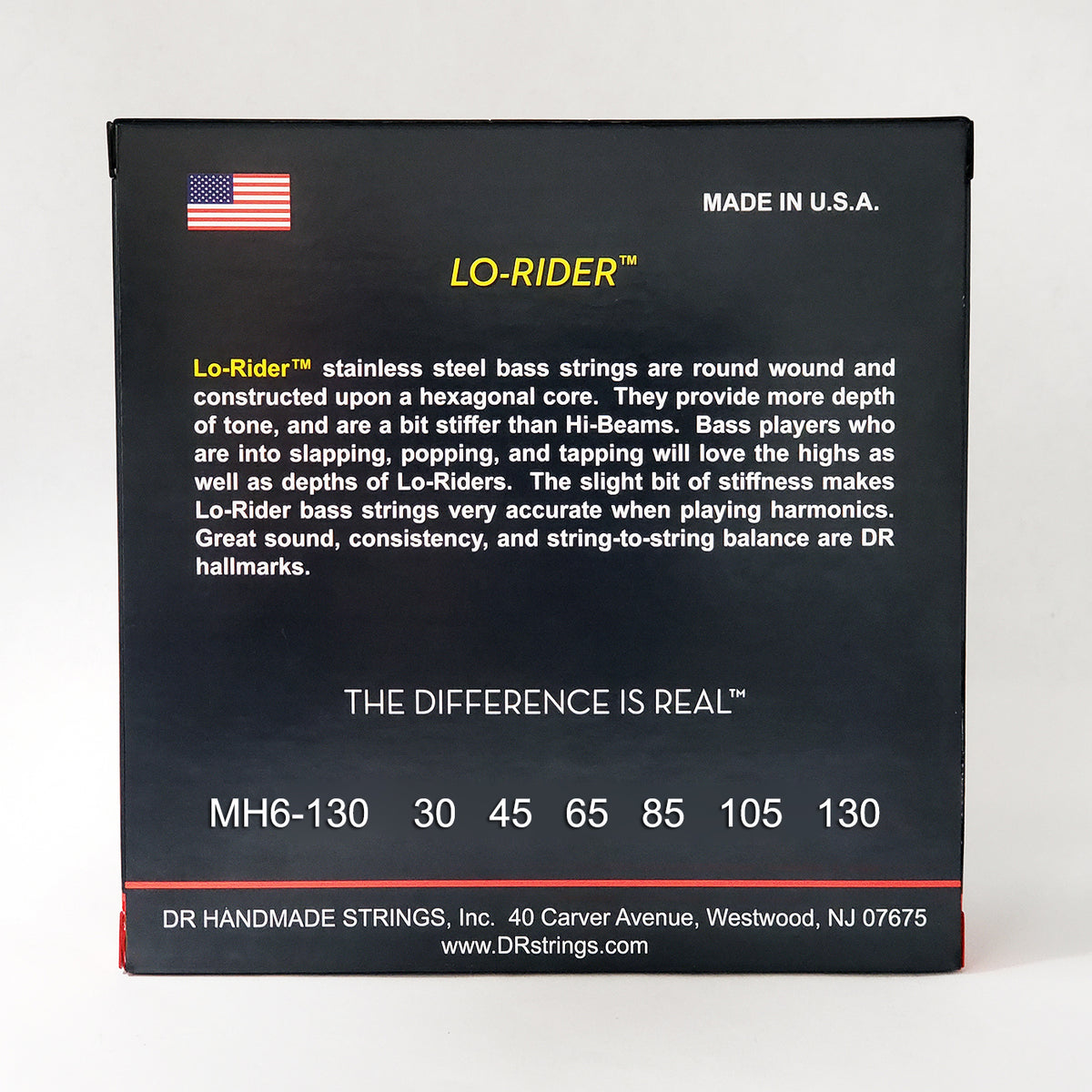 130 String Bass DR MH6-130 LO-RIDER Bass Strings. 6 String 30-130 – RocketMusic