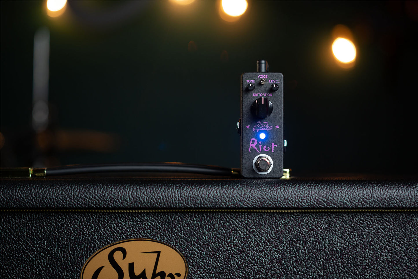 Suhr Riot Mini Distortion Pedal, Black Edition