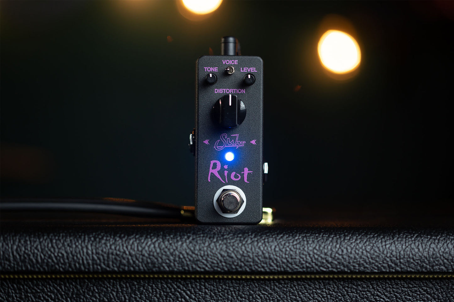 Suhr Riot Mini Distortion Pedal, Black Edition