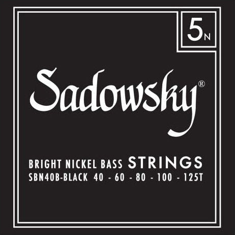 Sadowsky SBN40B-BLACK Black Label Bass String Set - Nickel 5-String