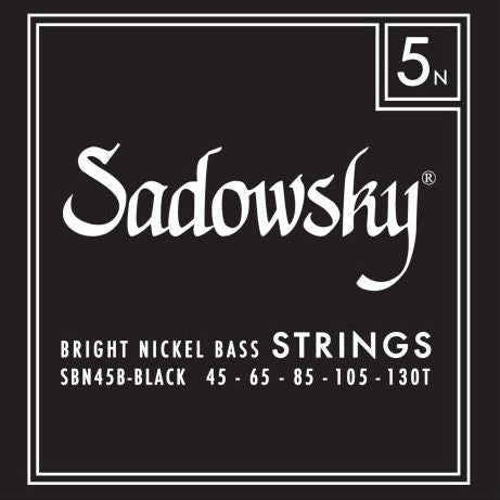Sadowsky SBN45B-BLACK Black Label Bass String Set - Nickel 5-String