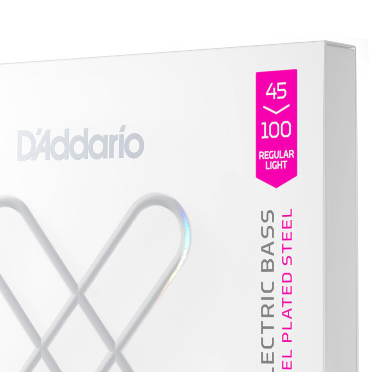 D'Addario XSB45100 Regular Light, Long Scale, 45-100, XS Nickel Bass Strings