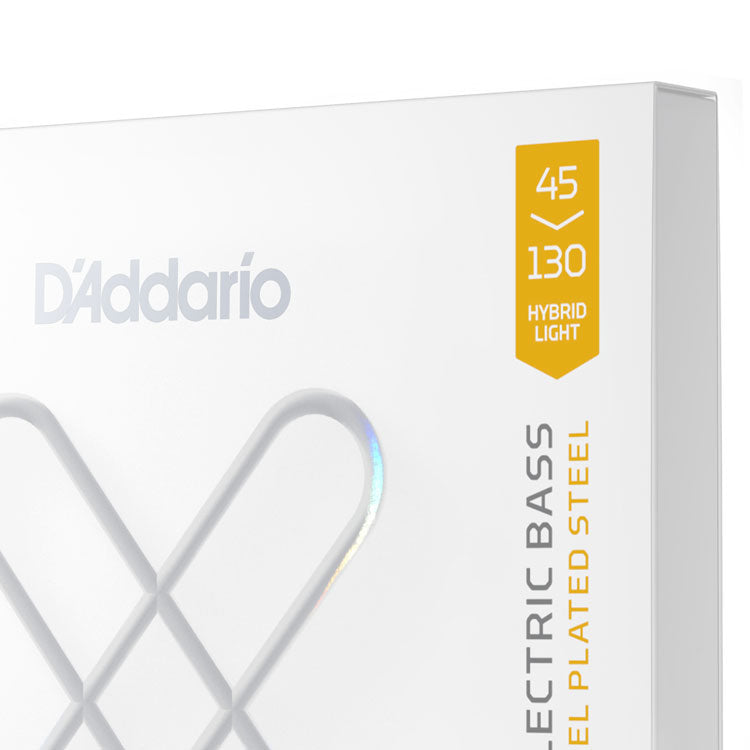 D'Addario XSB45130MS Hybrid Light 5-String, Multiscale, 45-130, XS Nickel Bass Strings