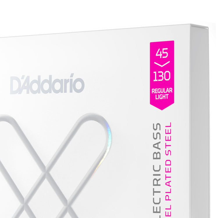 D'Addario XSB45130SL Regular Light 5-String, Super Long Scale, 45-130, XS Nickel Bass Strings