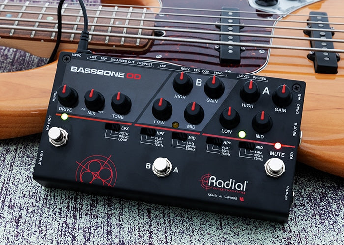 Radial Bassbone OD Preamp & Overdrive Pedal