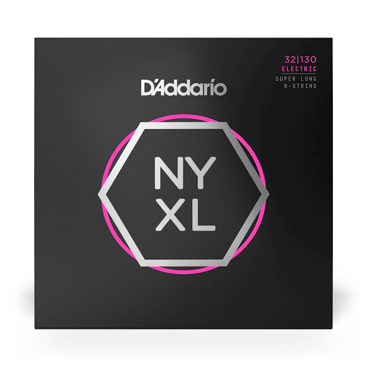 D'Addario NYXL32130SL Nickel Wound Bass Guitar Strings, Regular Light 6-String, 32-130, Super Long Scale