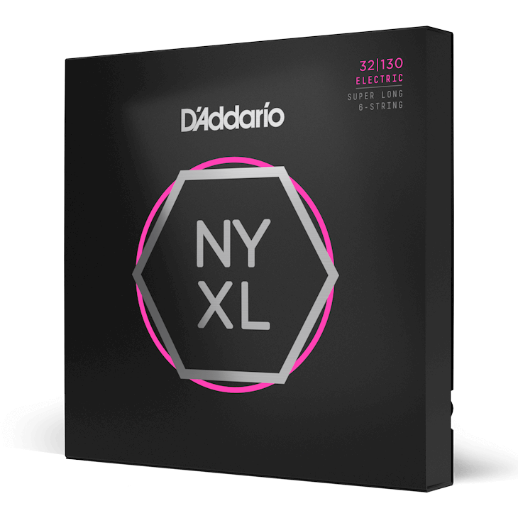 D'Addario NYXL32130SL Nickel Wound Bass Guitar Strings, Regular Light 6-String, 32-130, Super Long Scale