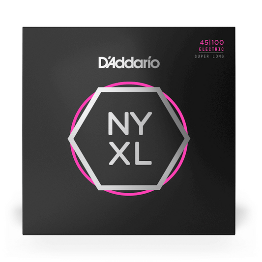 D'Addario NYXL45100SL Nickel Wound Bass Guitar Strings, Regular Light, 45-100, Super Long Scale