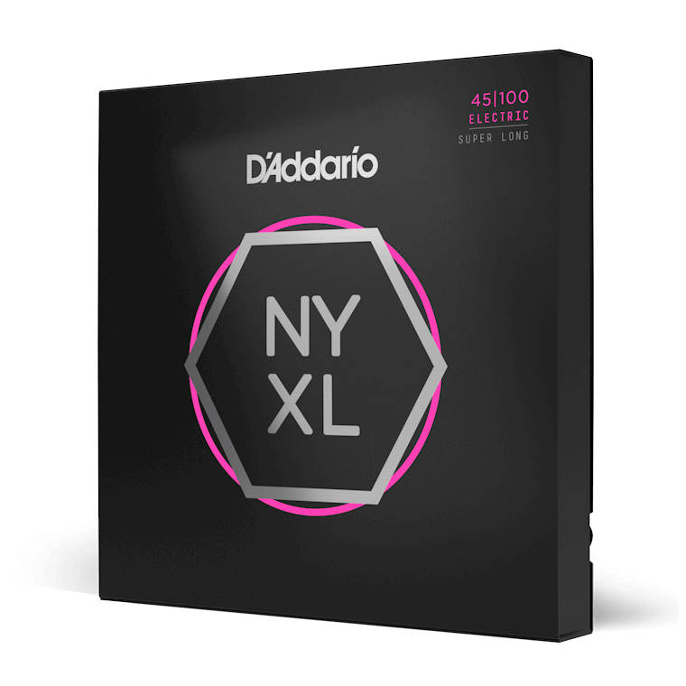 D'Addario NYXL45100SL Nickel Wound Bass Guitar Strings, Regular Light, 45-100, Super Long Scale