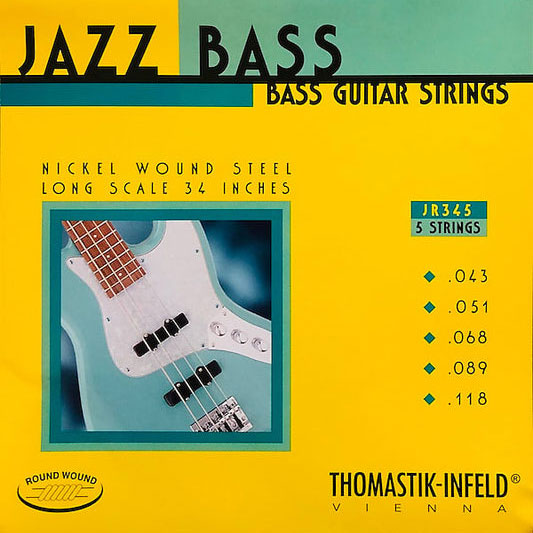 Thomastik-Infeld JR345 Jazz Rounds, 5-String Long .043-.118