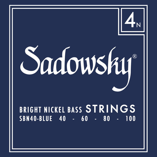 Sadowsky SBN40-BLUE Blue Label Bass String Set - Nickel 4-String