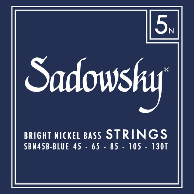 Sadowsky SBN45B-BLUE Blue Label Bass String Set - Nickel 5-String