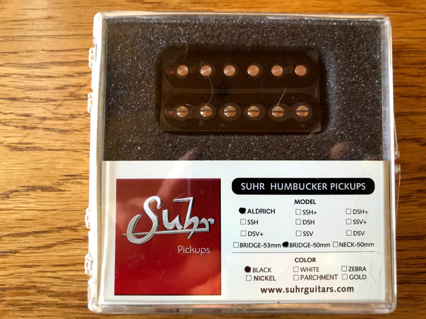 Suhr Aldrich Pickup - Bridge 50mm, Black